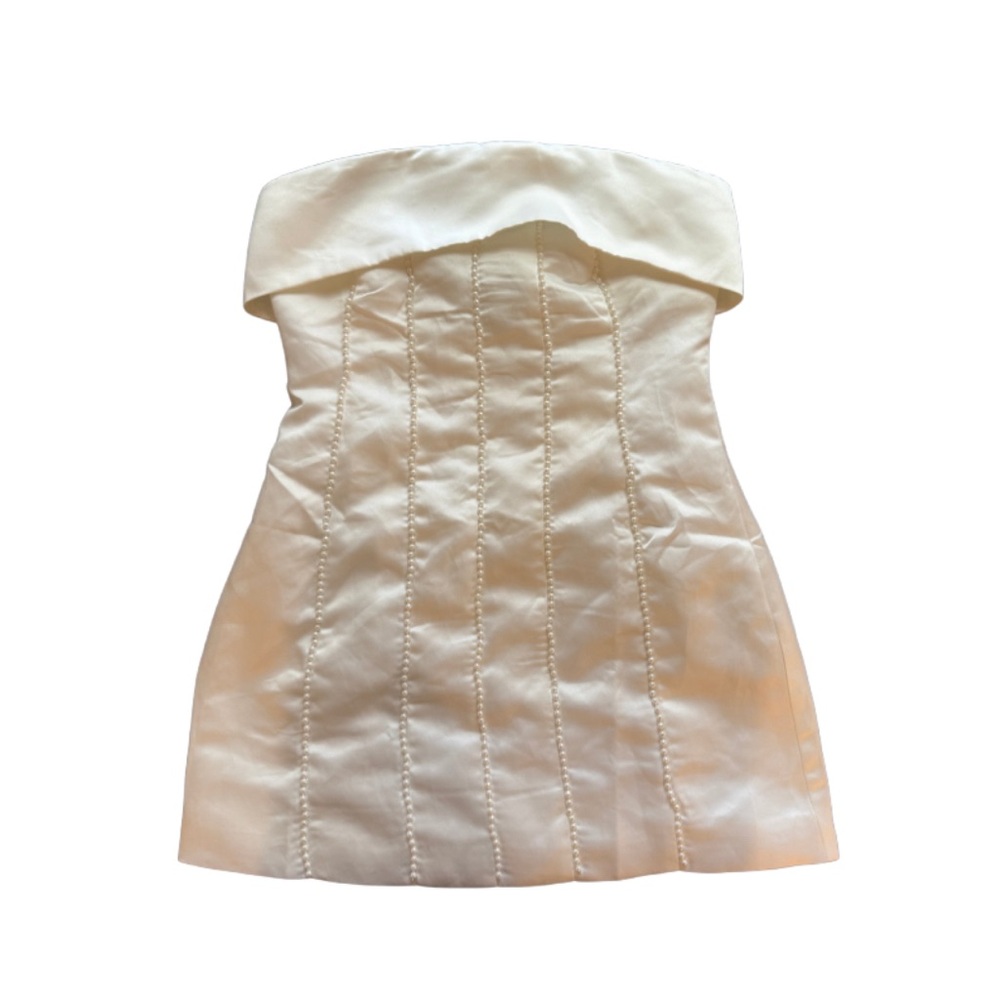 Peppermayo New With Tags White Strapless Dress